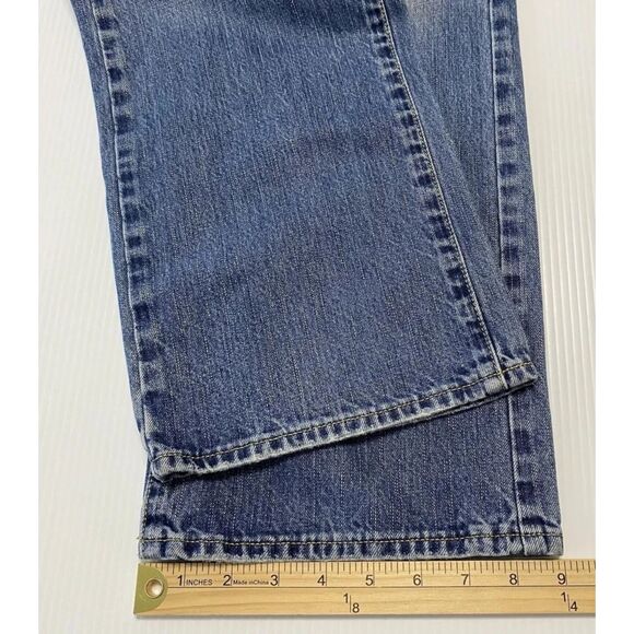 American Eagle Men's Bootcut Jeans Size 32X30 (Fit 32x29) Whiskered Cowboy - Picture 7 of 12